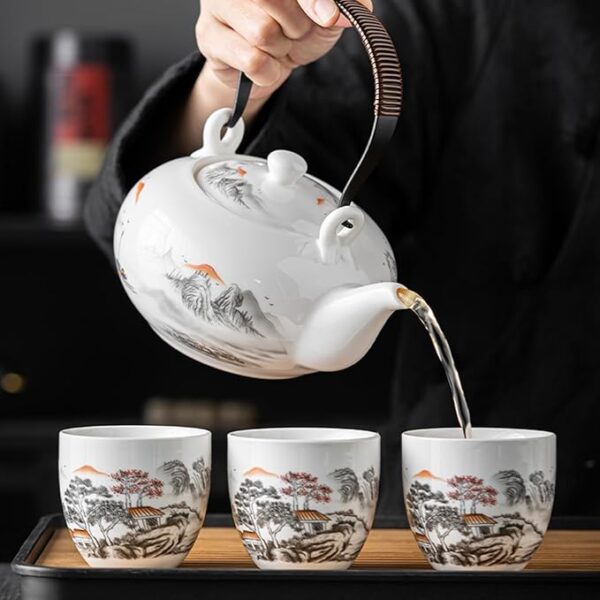 Tea Set, Chinese Tea Set, Tea Sets for Adults, Gongfu Tea Set, Asian Tea Set, 9-Piece Portable Travel Tea Set