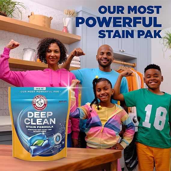 Deep Clean Stain Formula, Laundry Detergent Power Paks, 44 ct.