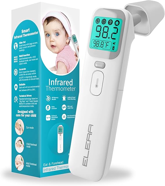 Thermometer for Kids, Baby Thermometer with Forehead and Ear Mode for Adults, Infant, Kids and Toddler