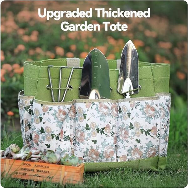 Gardening Tools 9-Piece Heavy Duty Gardening Hand Tools with Fashion and Durable Garden Tools Organizer