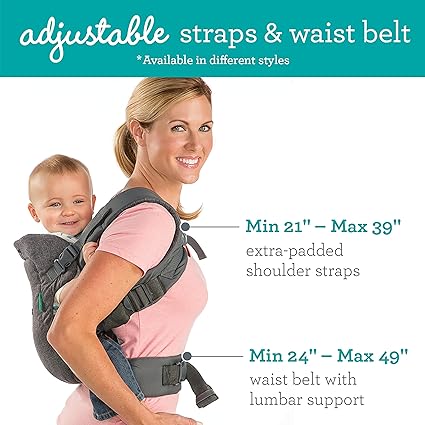 4-in-1 Carrier - Ergonomic, convertible, face-in and face-out front and back carry for newborns and older babies 8-32 lbs