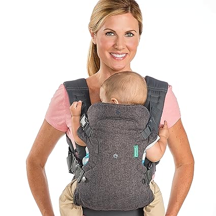 4-in-1 Carrier - Ergonomic, convertible, face-in and face-out front and back carry for newborns and older babies 8-32 lbs