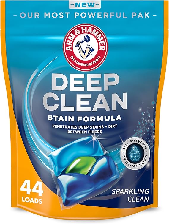 Deep Clean Stain Formula, Laundry Detergent Power Paks, 44 ct.