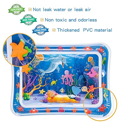 Tummy Time Water Mat丨Inflatable Tummy Time Water Play Mat for Babies, Infants and Toddlers 3 to 12 Months