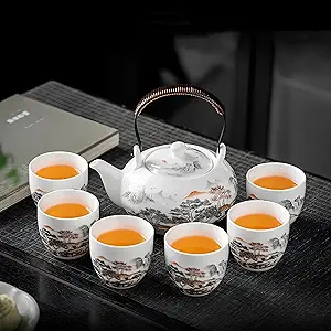 Tea Set, Chinese Tea Set, Tea Sets for Adults, Gongfu Tea Set, Asian Tea Set, 9-Piece Portable Travel Tea Set