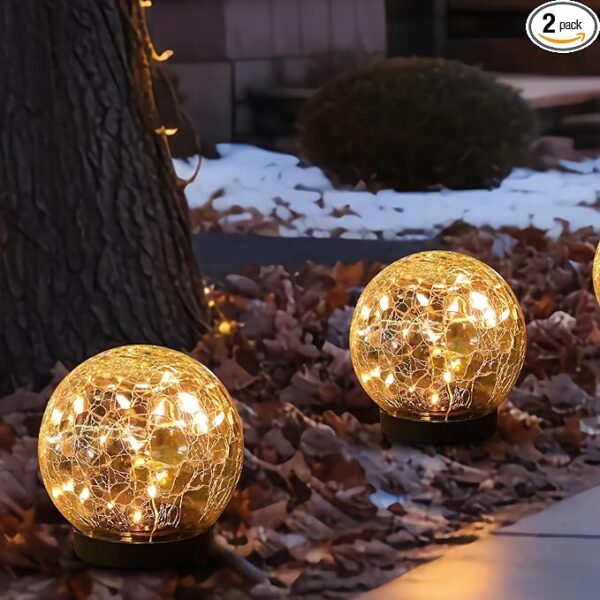 Solar Globe Lights Outdoor Waterproof-Solar Balls-Solar Garden Lights-Solar